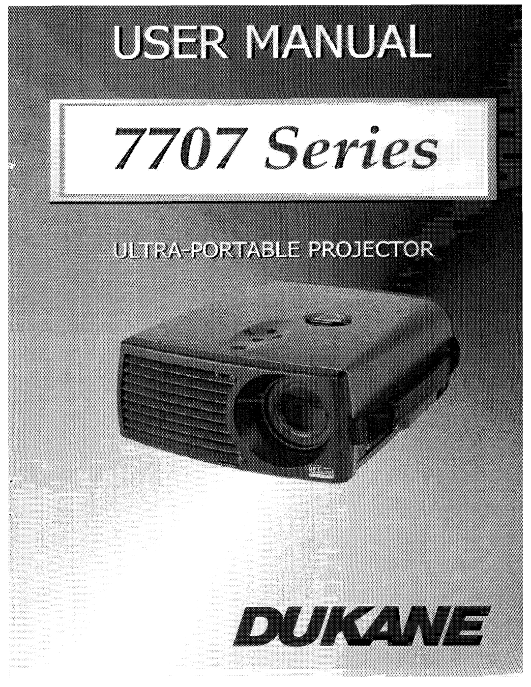 Dukane 7707 Series manual 