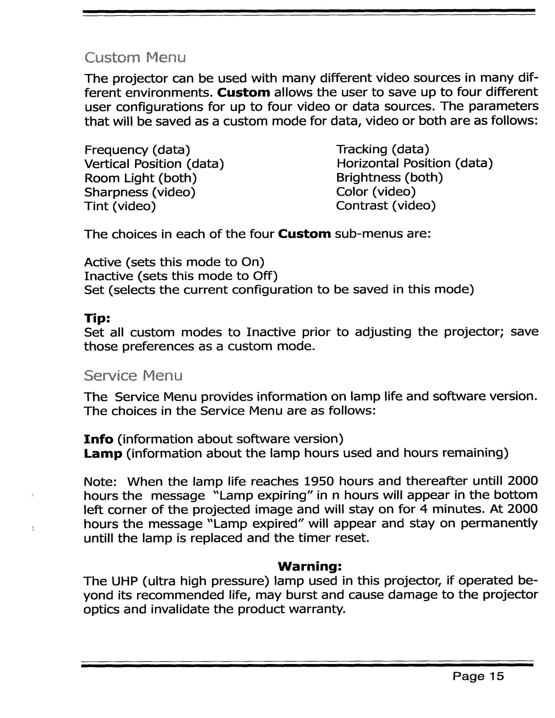 Dukane 7707 Series manual 