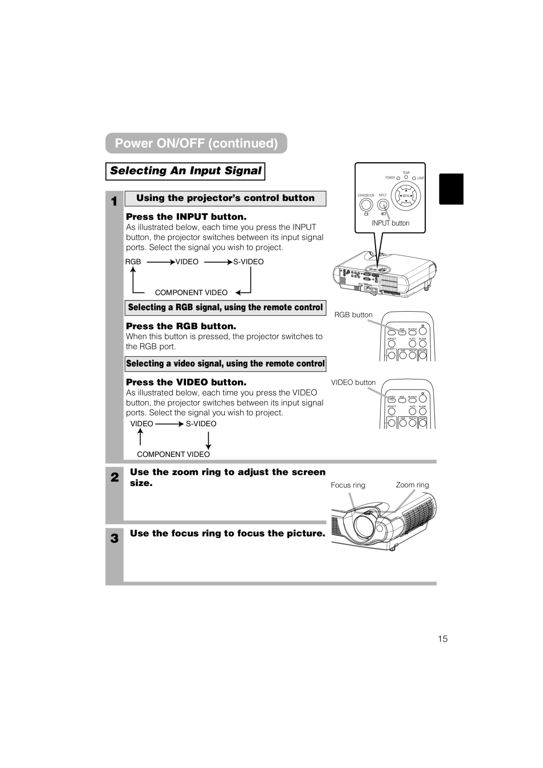 Dukane 8055 user manual Selecting An Input Signal 