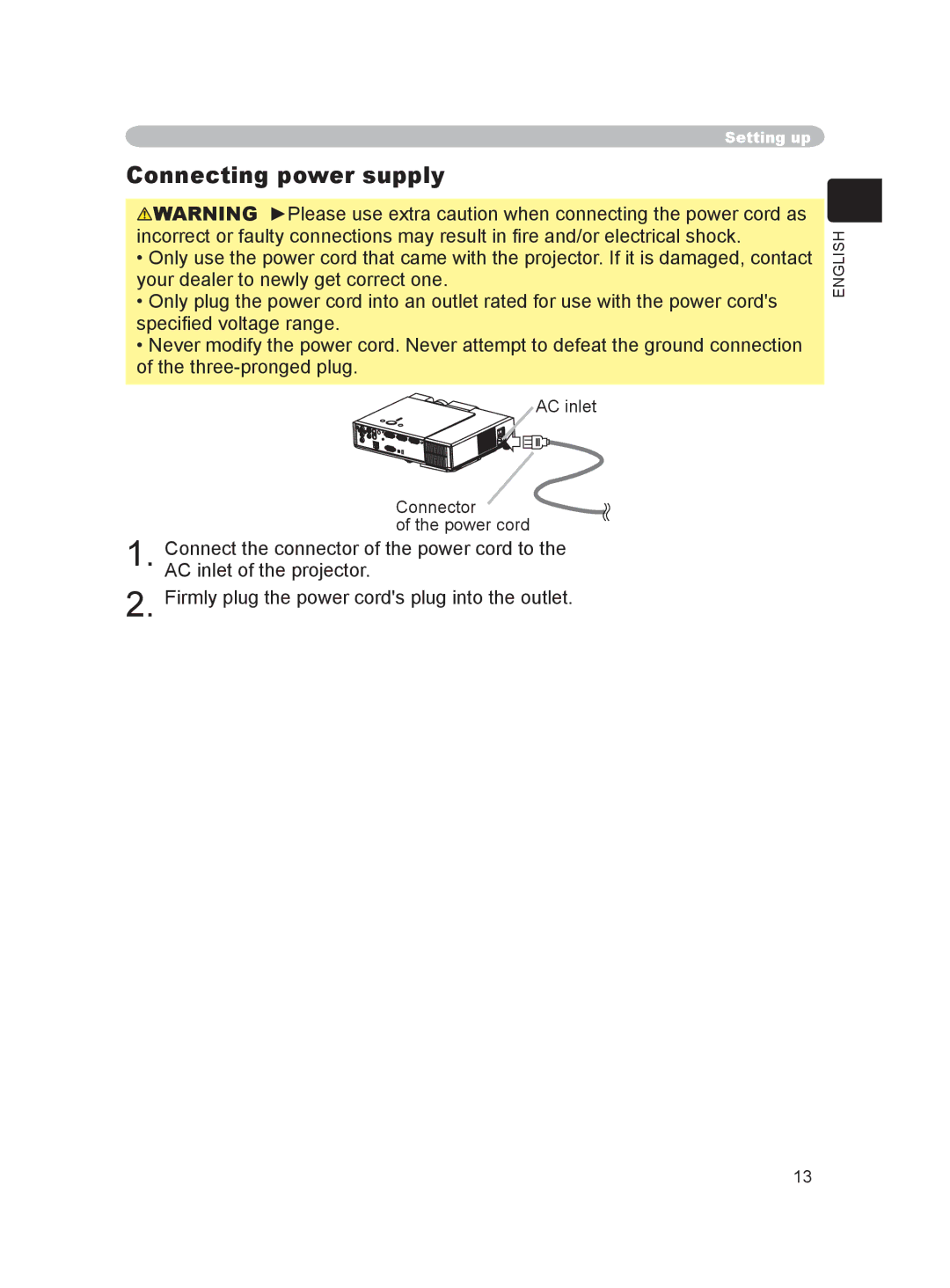 Dukane 8755C, 8063 user manual Connecting power supply 