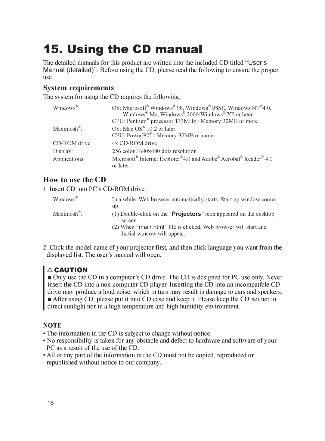 Dukane 8103H user manual Using the CD manual, System requirements 