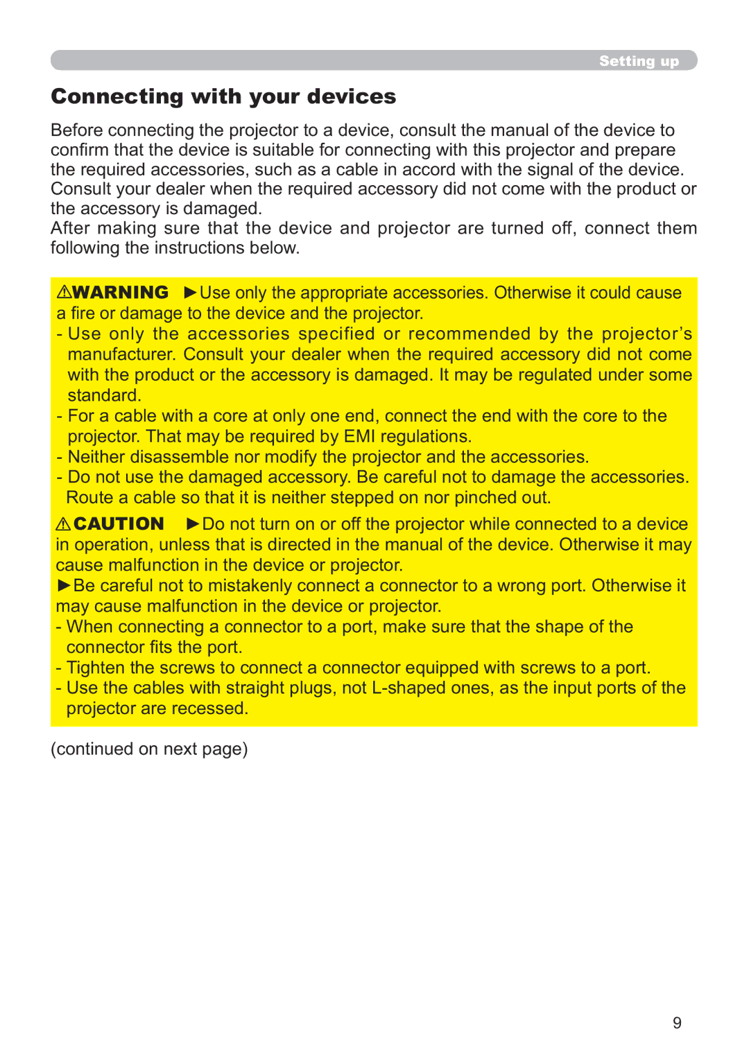 Dukane 8107HWI user manual Connecting with your devices 