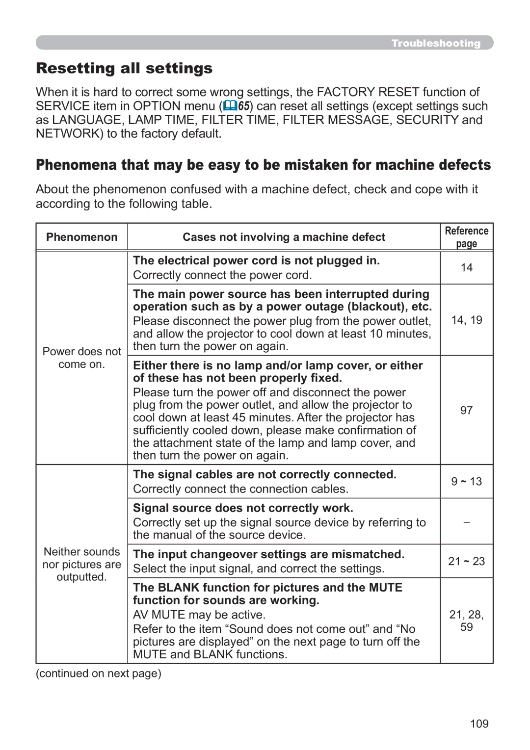 Dukane 8107HWI user manual Resetting all settings 