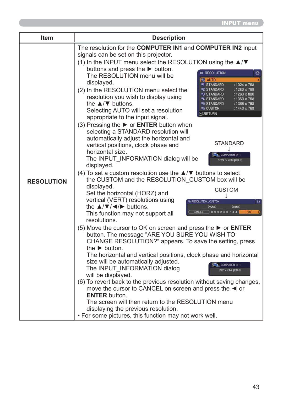 Dukane 8107HWI user manual Resolution 