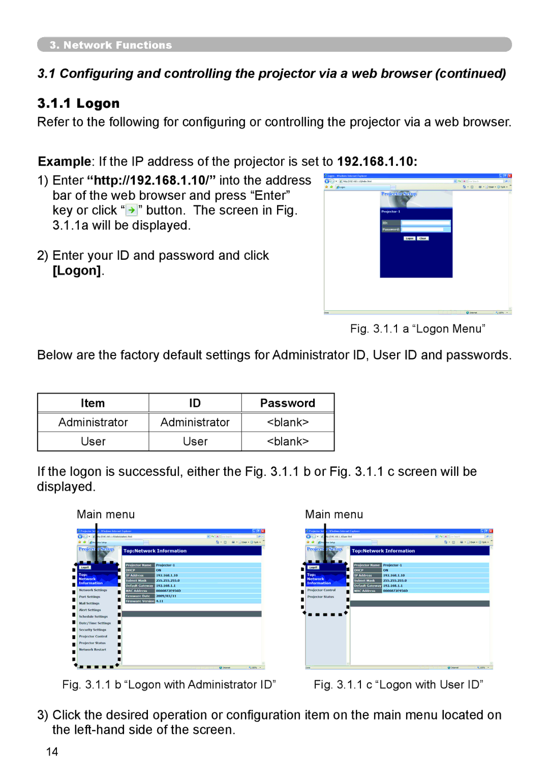 Dukane 8111H user manual Logon, Password 