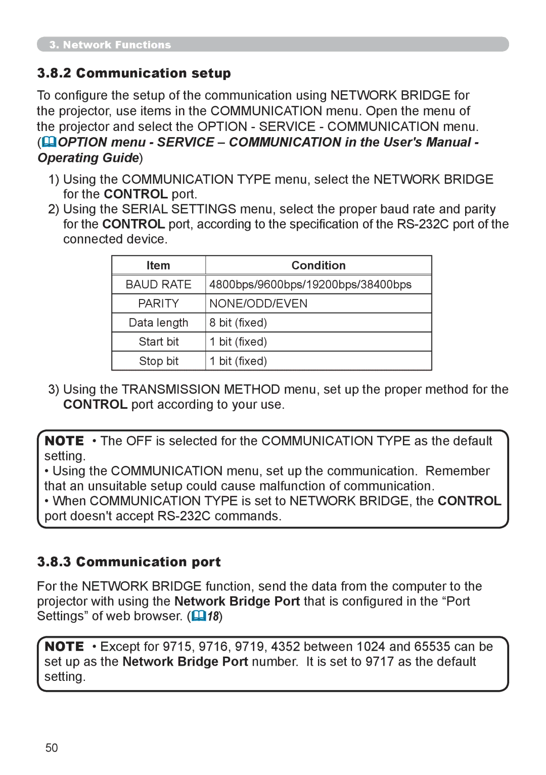 Dukane 8111H user manual Communication setup, Operating Guide, Condition 