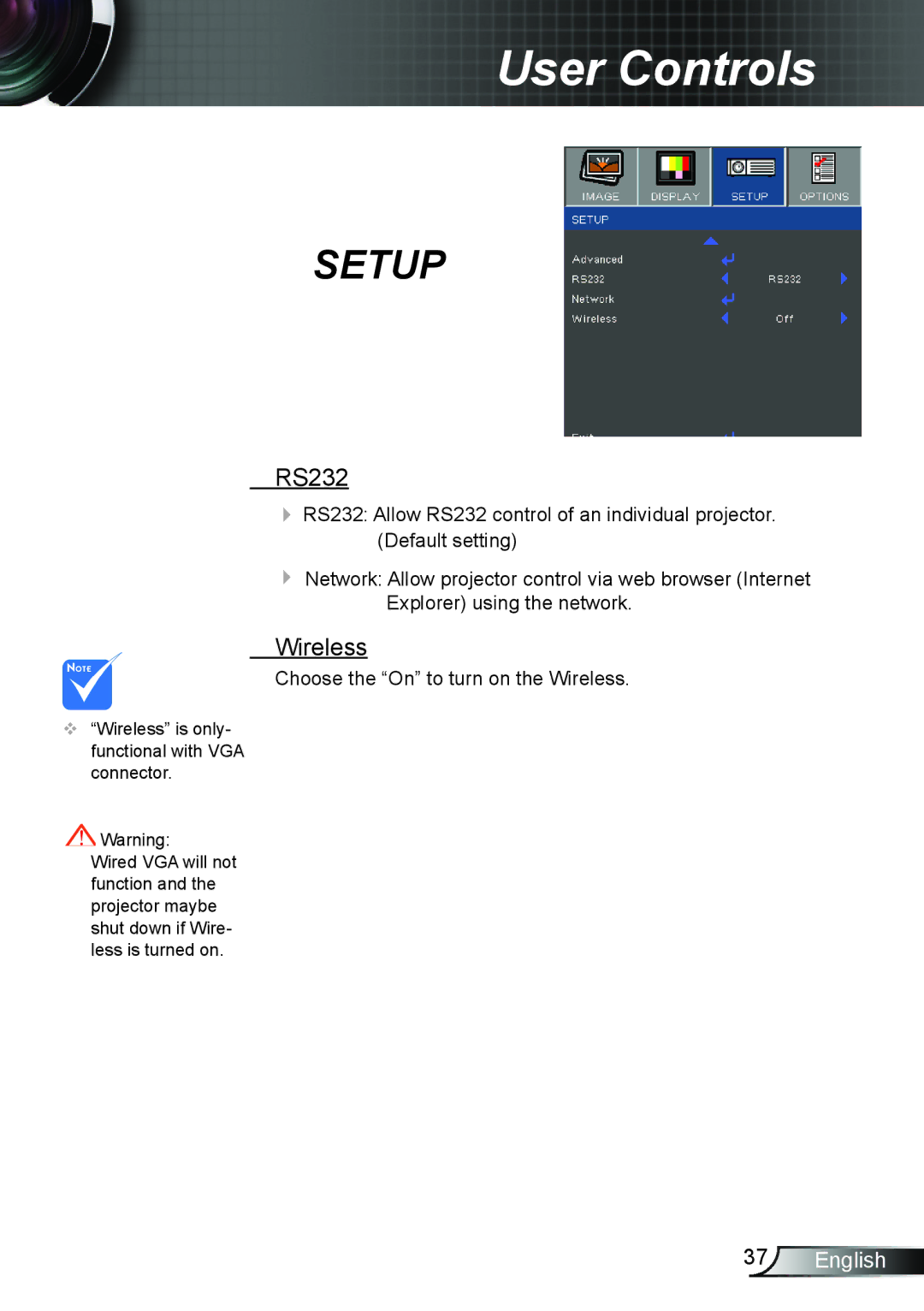 Dukane 8406A user manual RS232, Wireless 