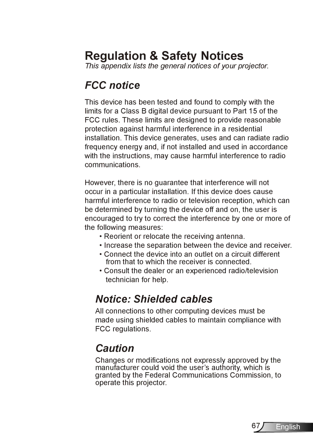 Dukane 8412 user manual Regulation & Safety Notices, FCC notice 