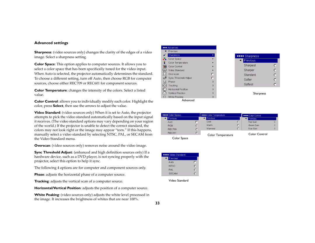 Dukane 8759 manual Advanced settings 