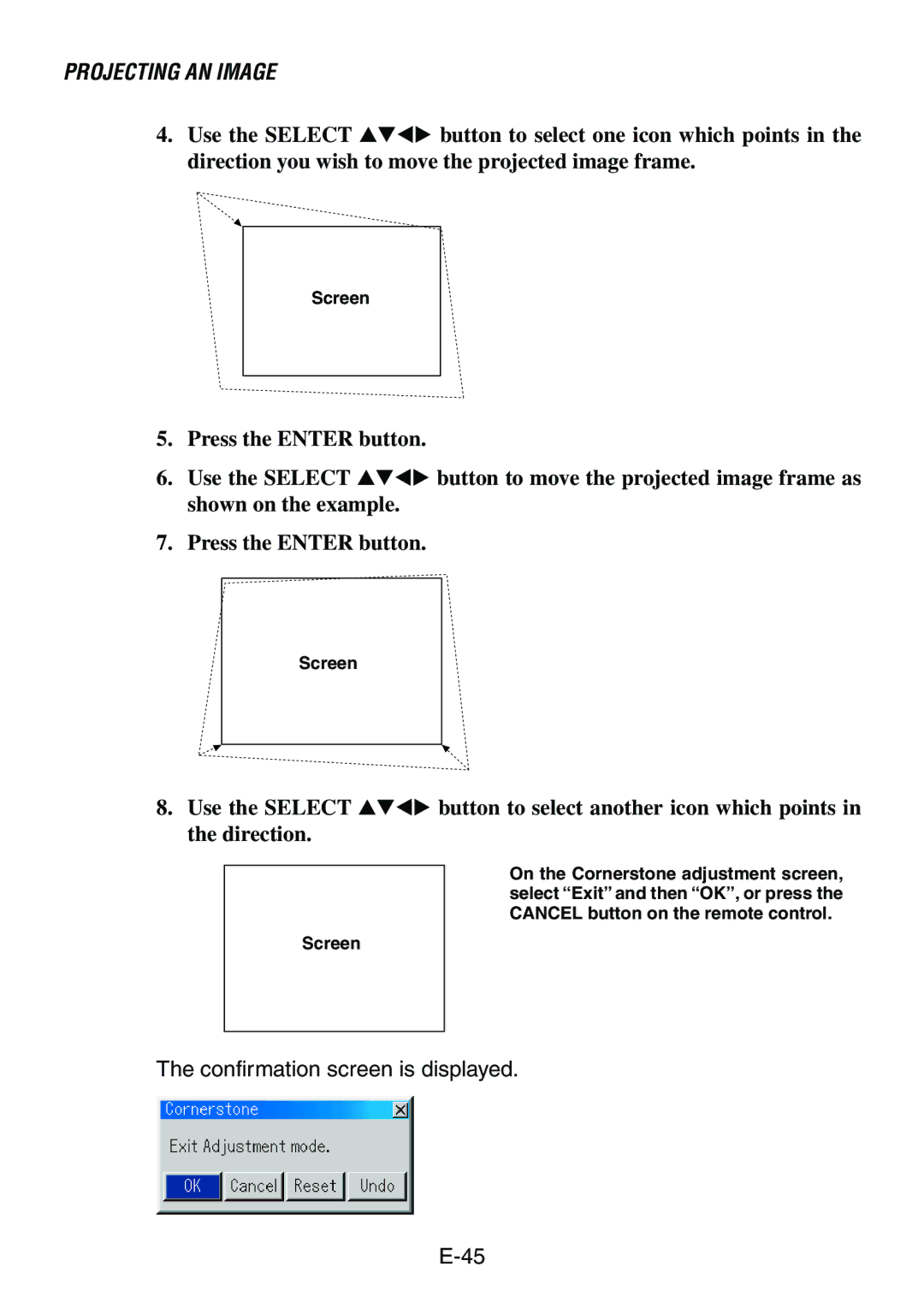 Dukane 8761, 8760 user manual Confirmation screen is displayed 