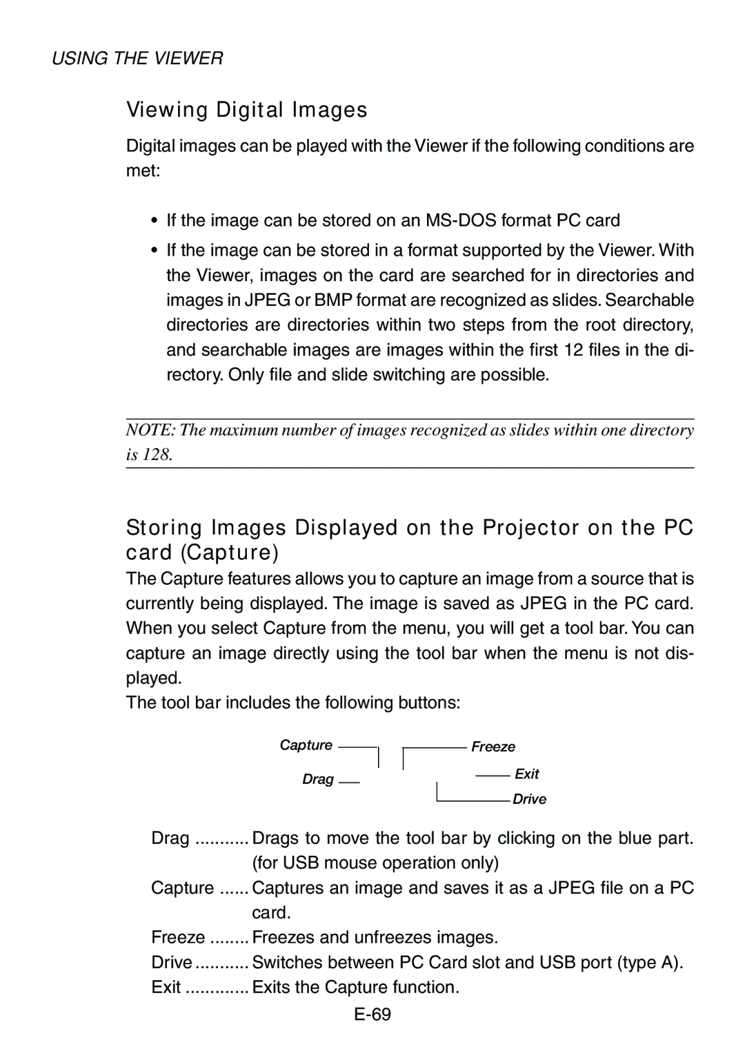 Dukane 8761, 8760 user manual Viewing Digital Images 