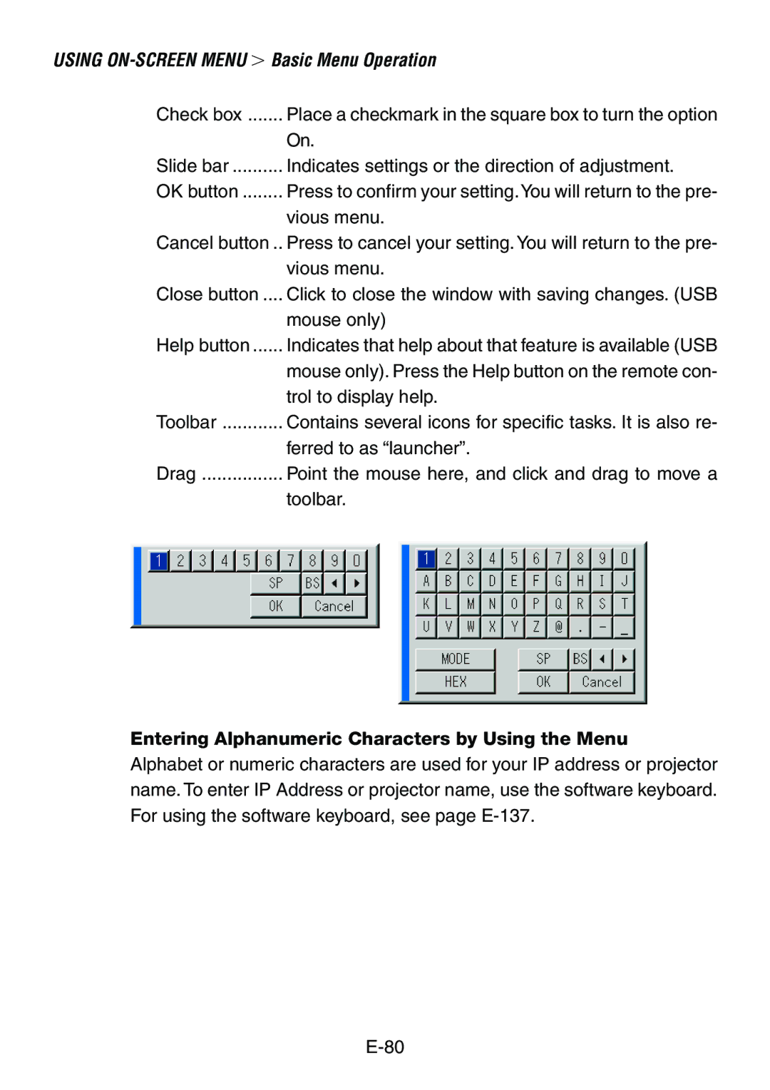 Dukane 8760, 8761 user manual Entering Alphanumeric Characters by Using the Menu 