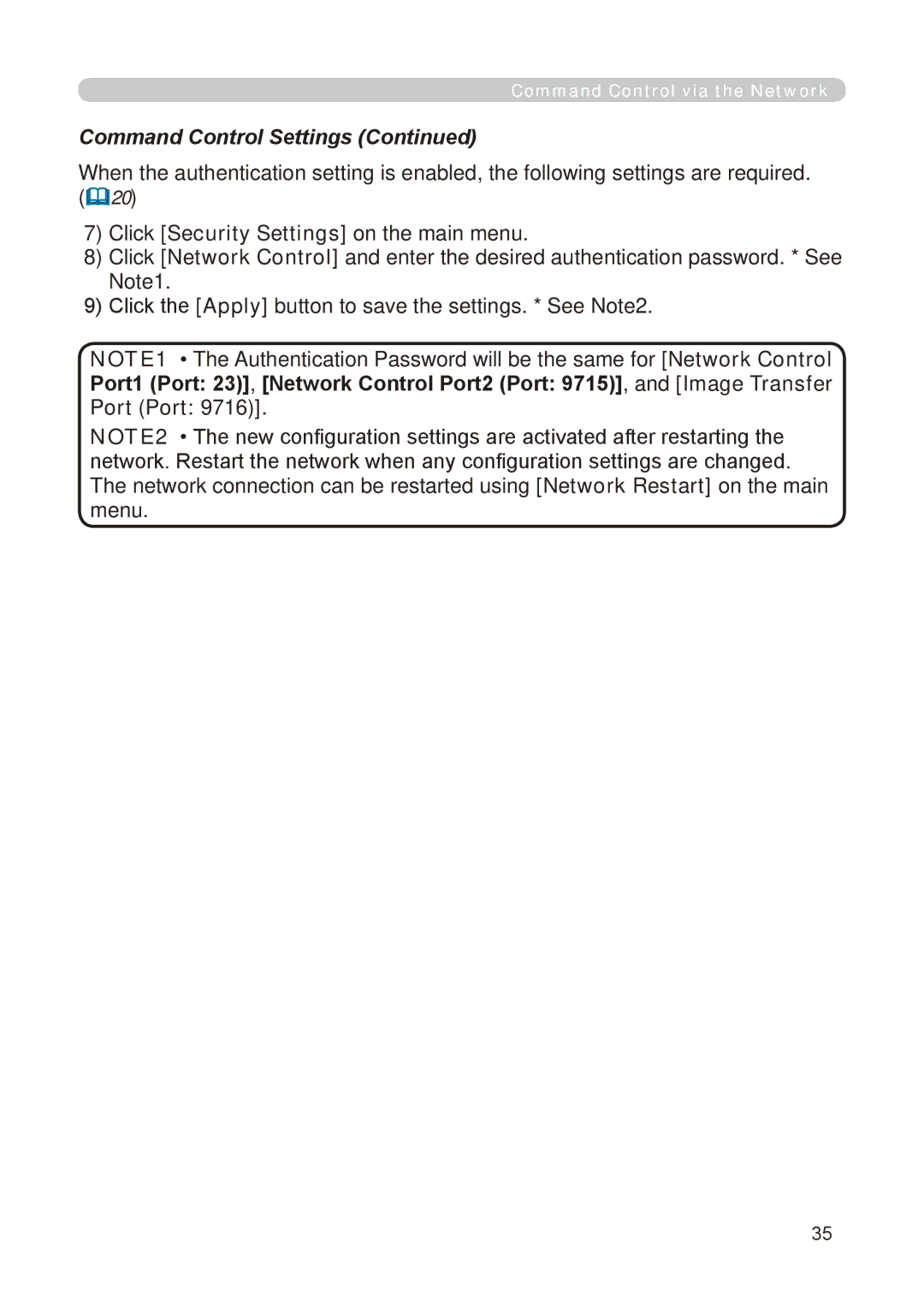 Dukane 8755E-RJ, 8776-RJ user manual Command Control Settings, 20 