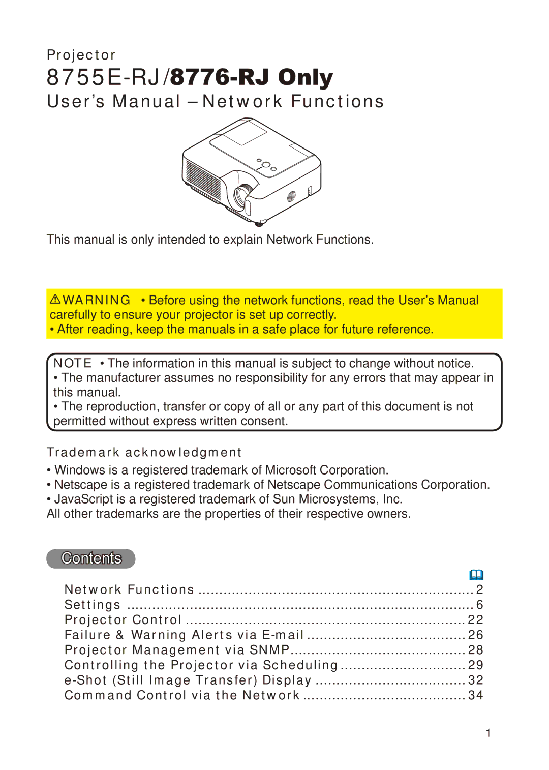 Dukane user manual 8755E-RJ/8776-RJ Only, Contents 