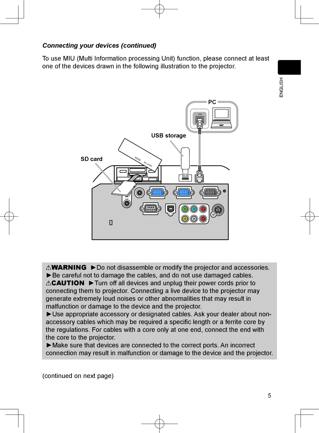 Dukane 8781 user manual Connecting your devices 