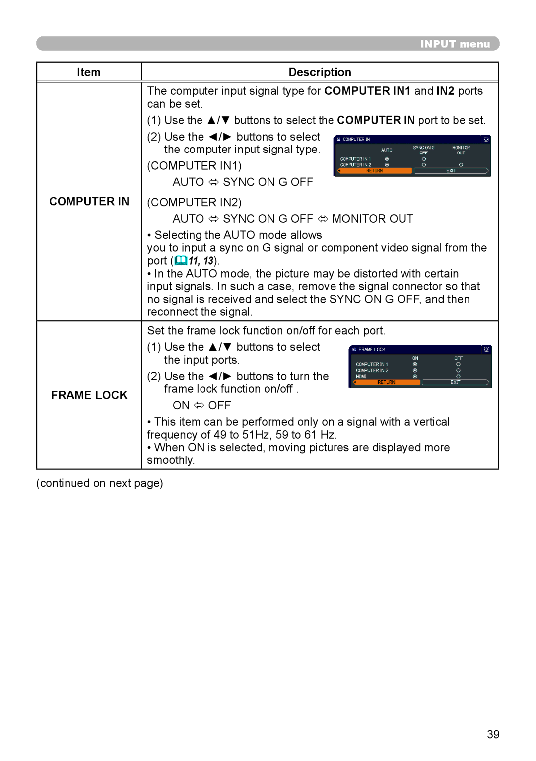 Dukane 8793h user manual Computer, Frame Lock 