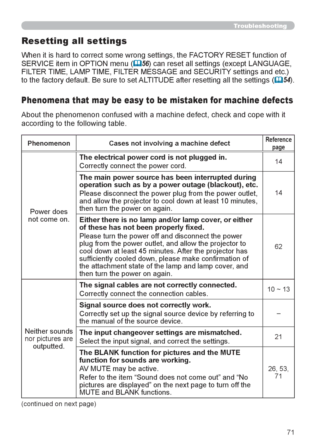 Dukane 8793h user manual Resetting all settings 