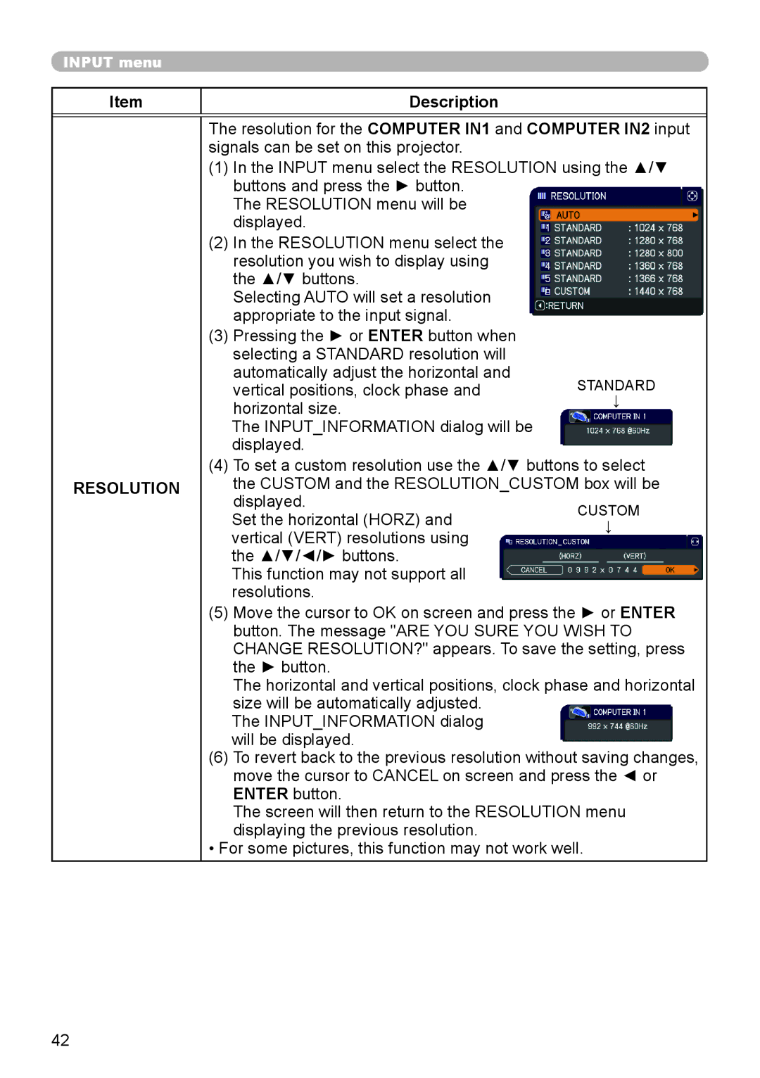 Dukane 8794H-RJ, 8795H-RJ, 8755L-RJ manual Resolution 