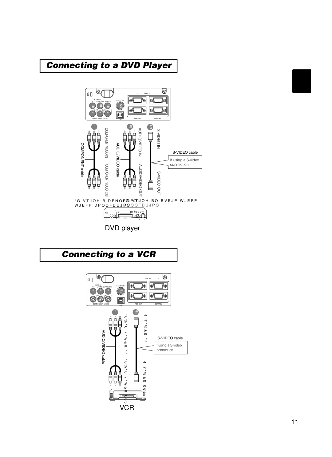 Dukane 8802, 8062 manual Connecting to a DVD Player, Connecting to a VCR 