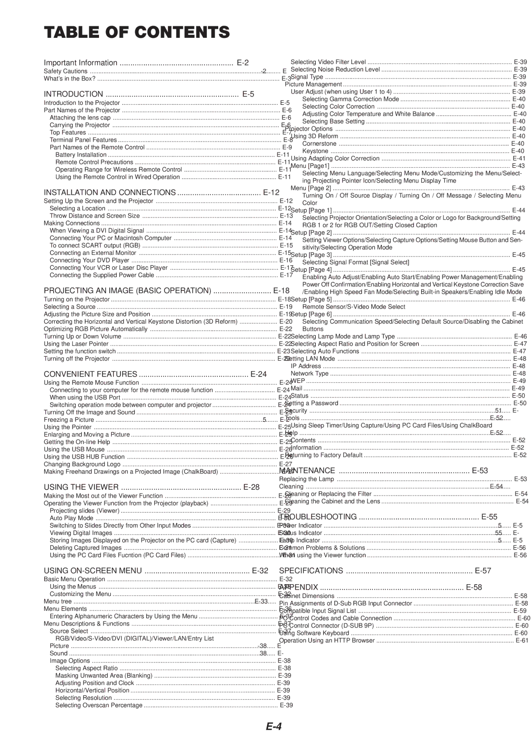 Dukane 8805 user manual Table of Contents 