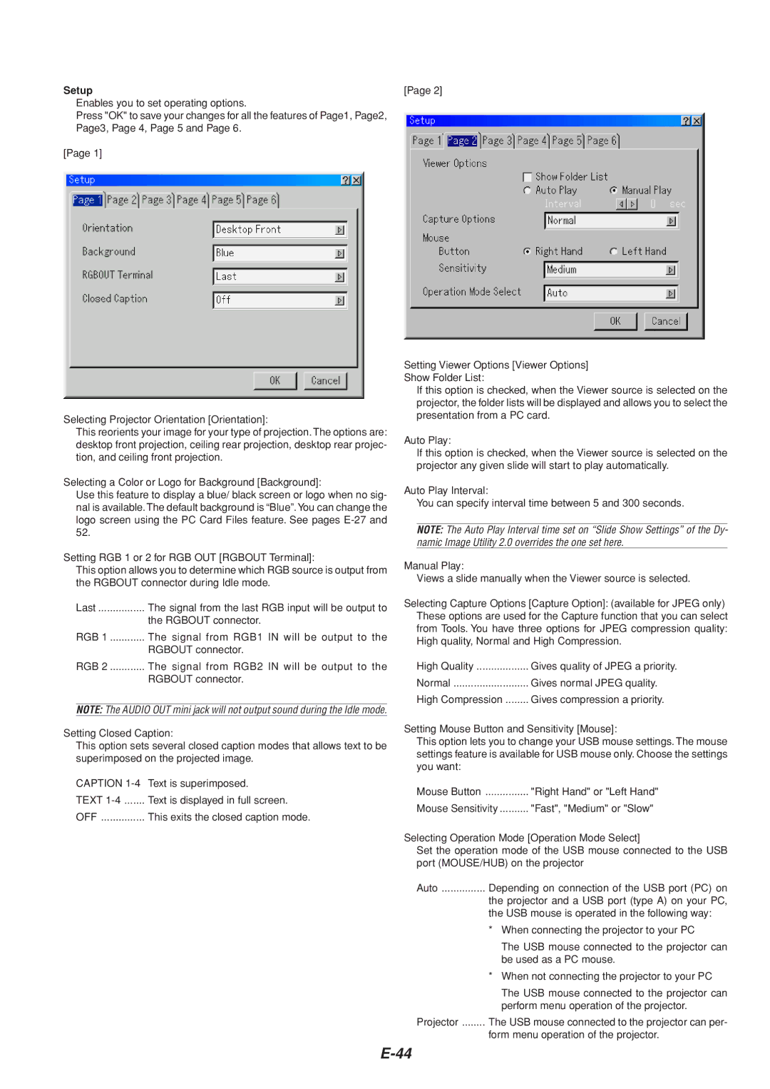 Dukane 8805 user manual Setup 