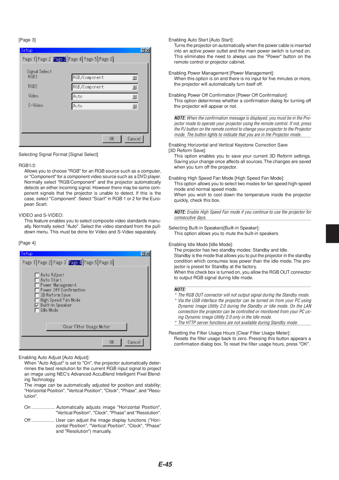 Dukane 8805 user manual User can adjust the image display functions Hori, Resolution manually 