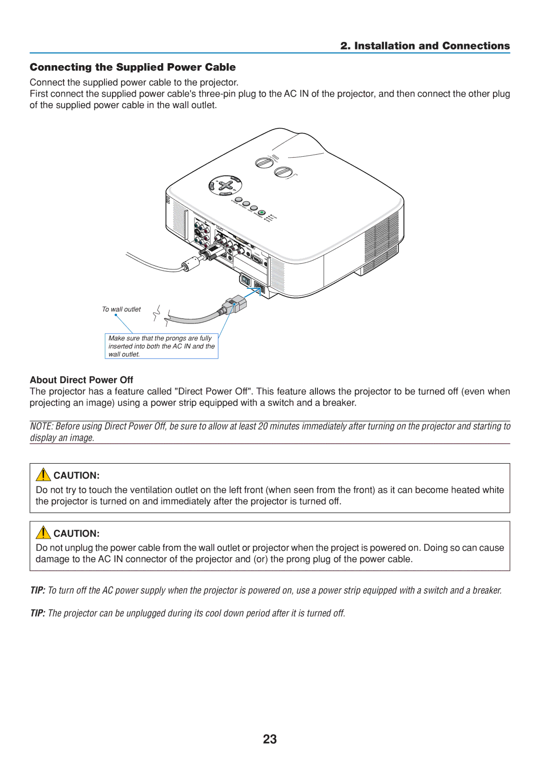 Dukane 8806 user manual About Direct Power Off 