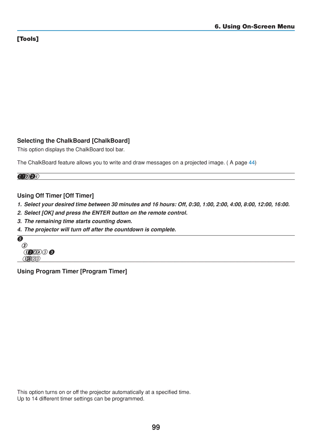 Dukane 8808 user manual Using Off Timer Off Timer, Using Program Timer Program Timer 