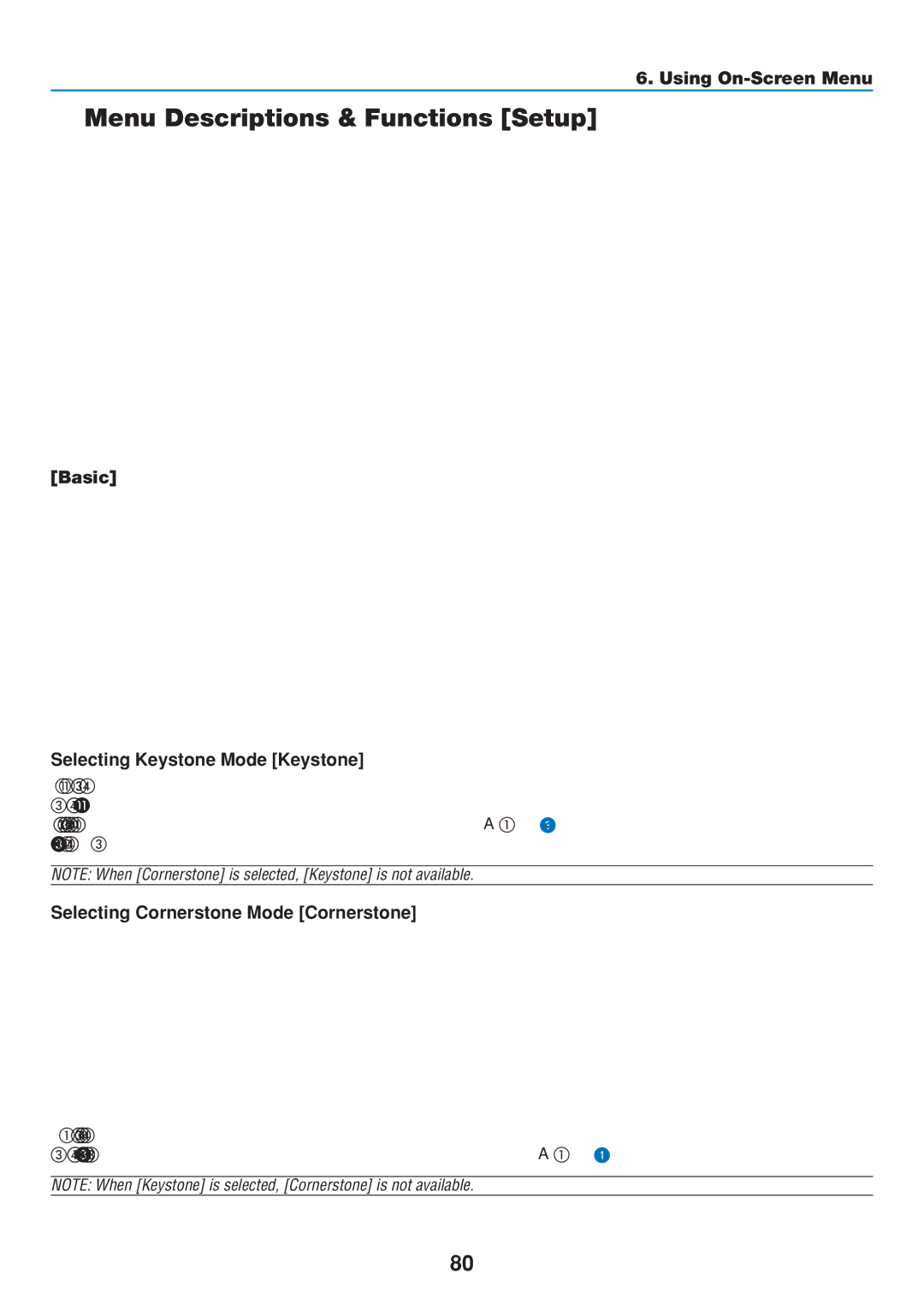 Dukane 8808 user manual Menu Descriptions & Functions Setup, Basic Selecting Keystone Mode Keystone 