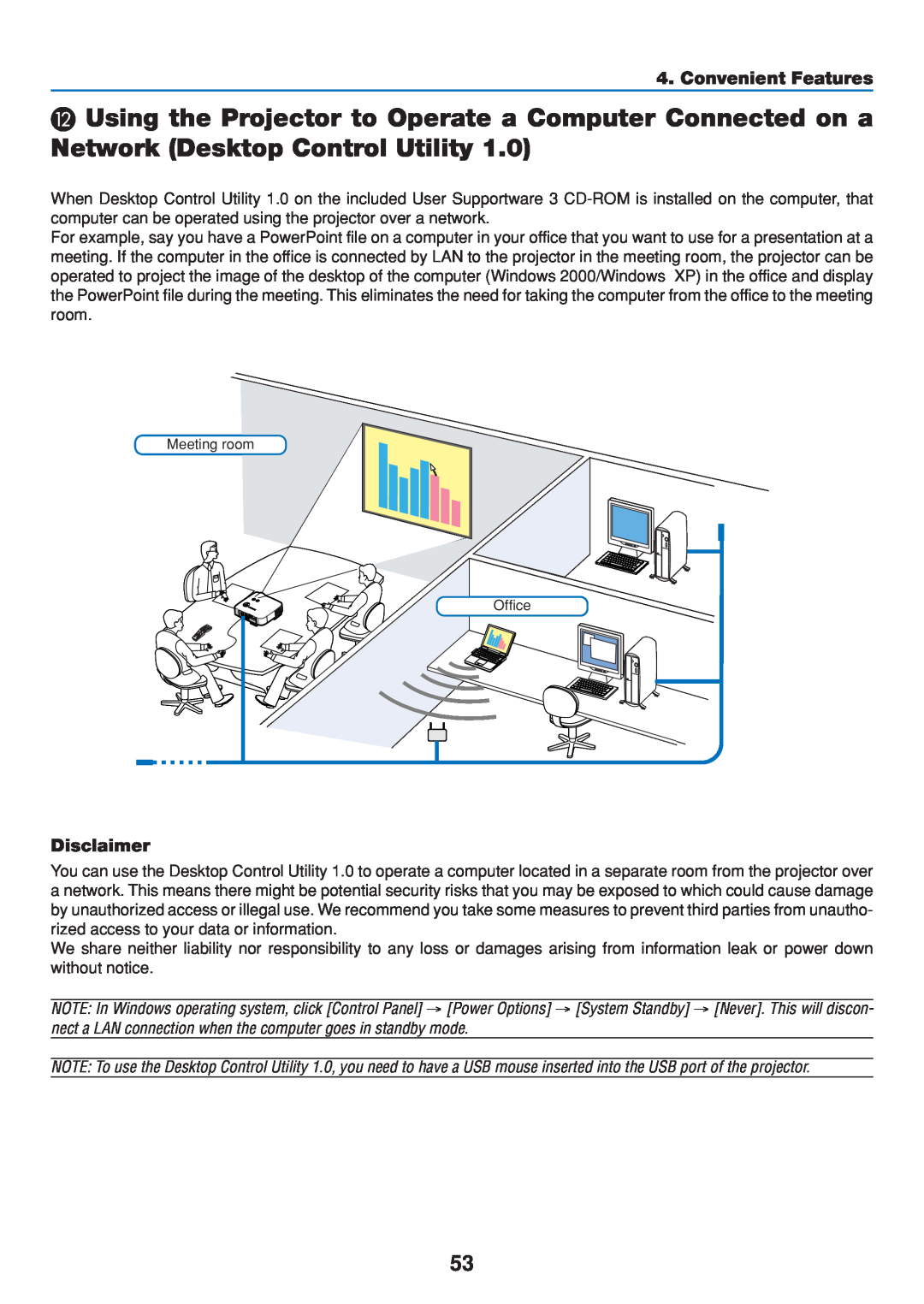 Dukane 8808 user manual Disclaimer, Convenient Features, Meeting room Office 
