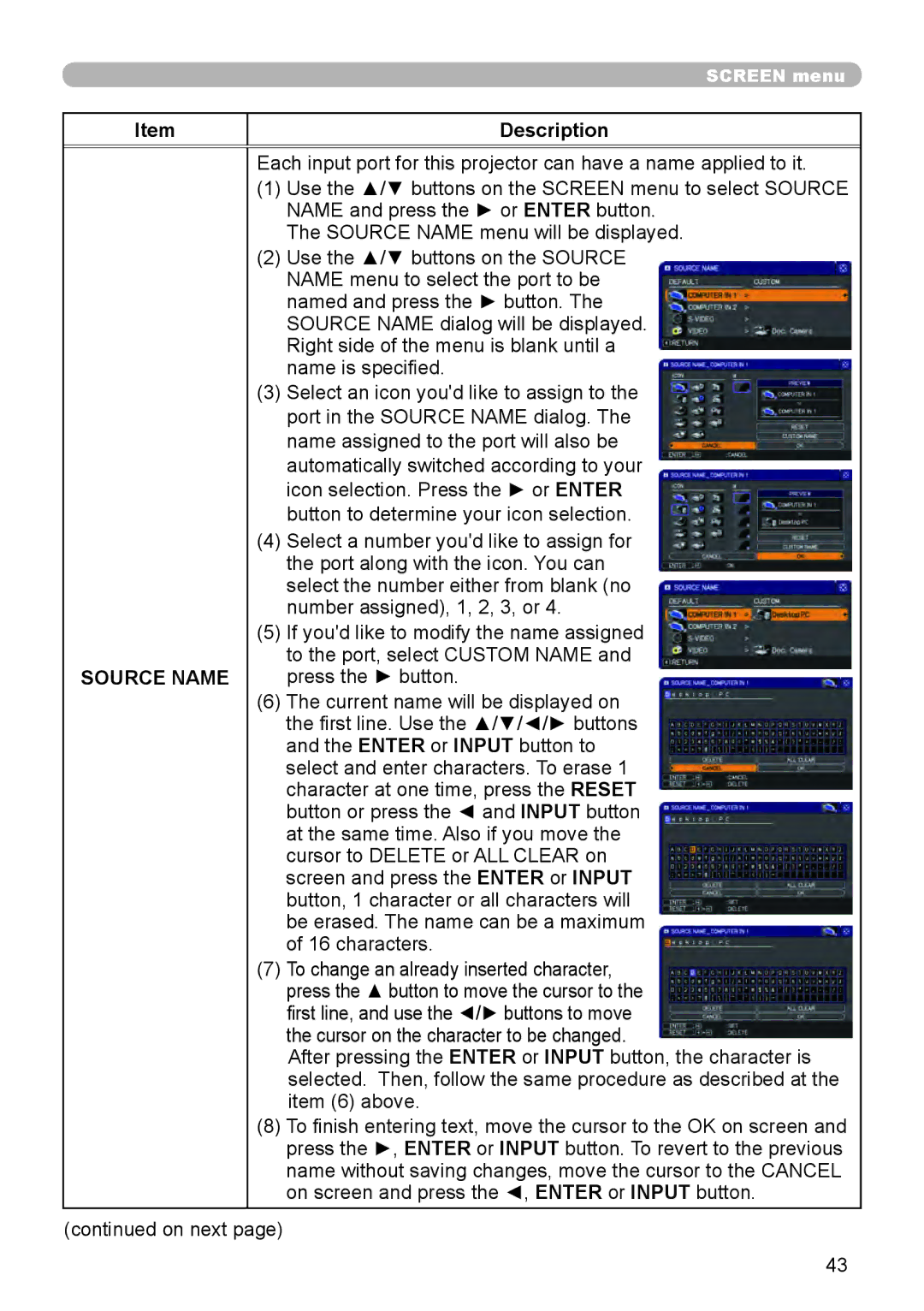 Dukane 8888 user manual Source Name 