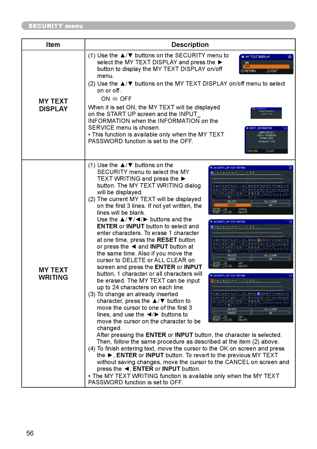 Dukane 8888 user manual MY Text, Writing 