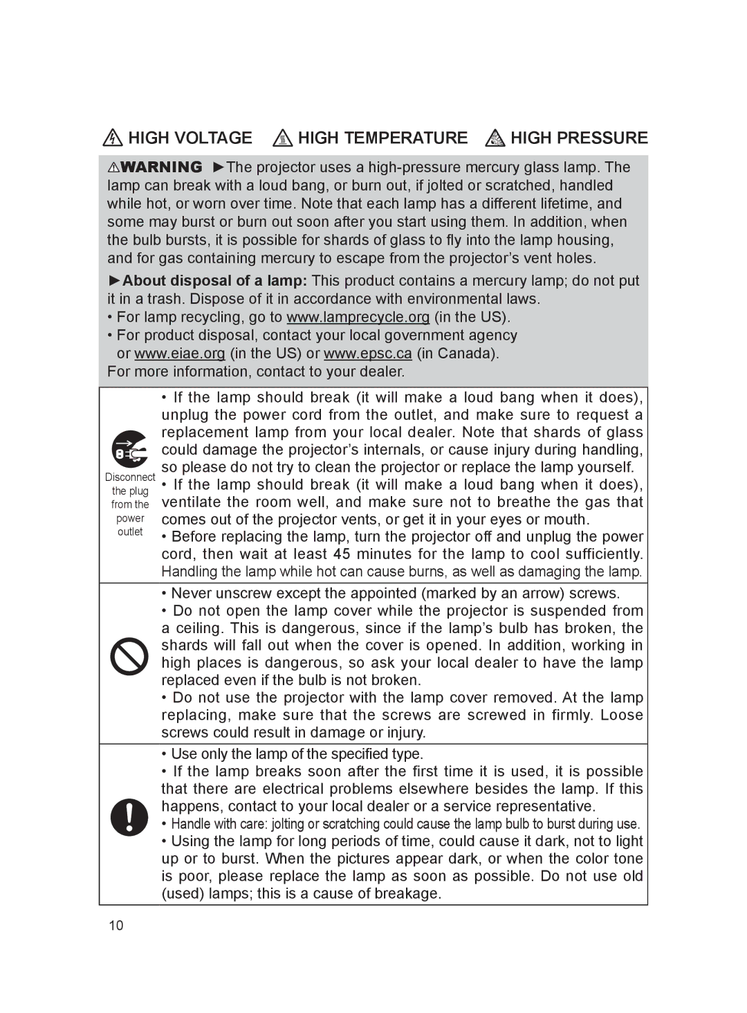 Dukane 8916, 8912H user manual High Voltage High Temperature 