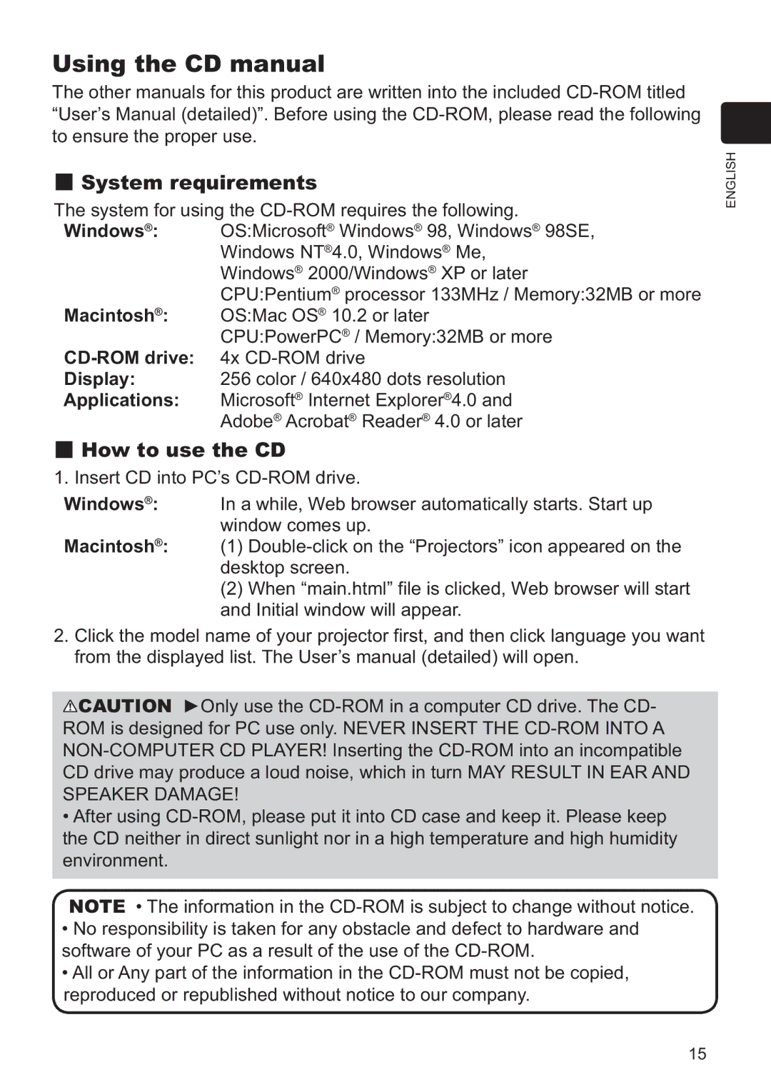 Dukane 8920H, 8919H user manual Using the CD manual 