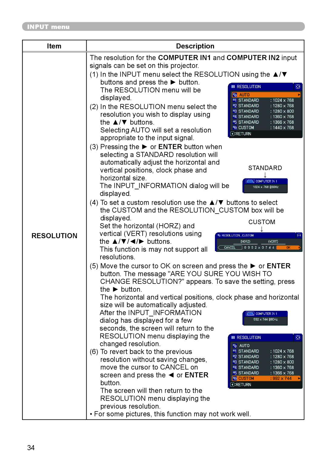 Dukane 8919H-RJ, 8920H-RJ, 8755J-RJ user manual Resolution 