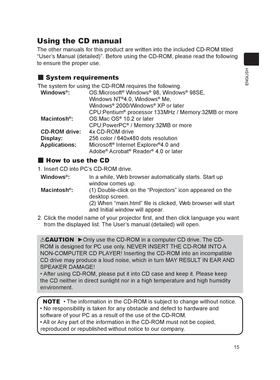 Dukane 8922H, 8923H, 8755K user manual Using the CD manual 