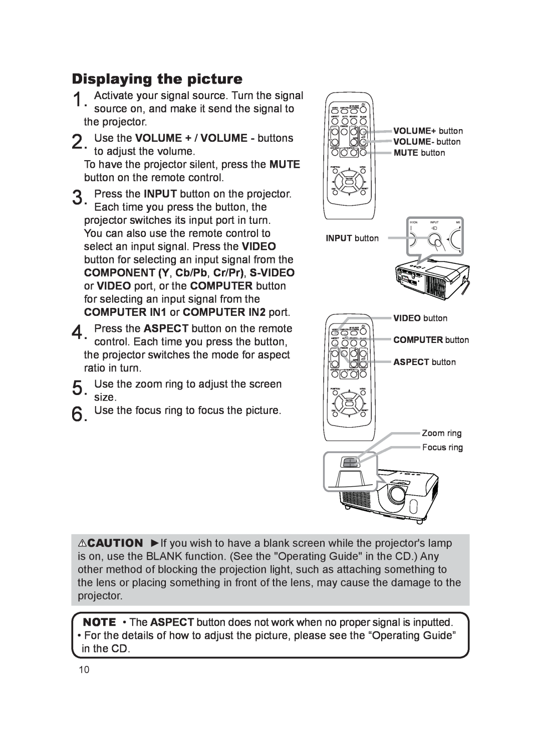 Dukane 8755K, 8923H, 8922H user manual Displaying the picture 