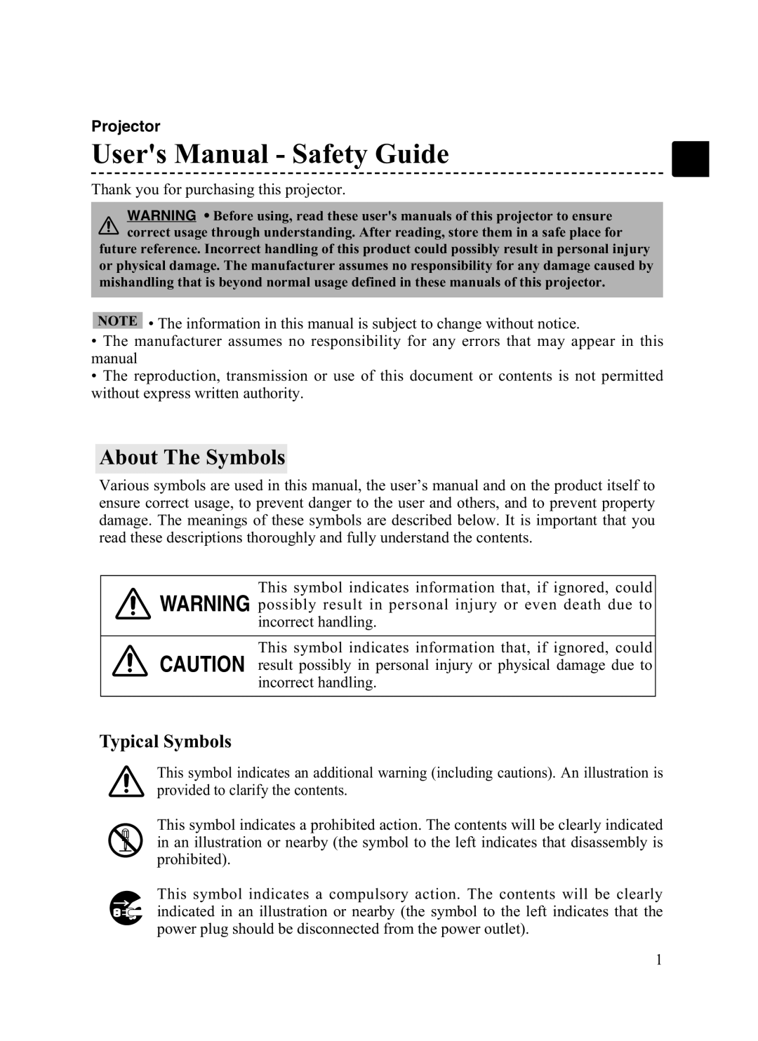 Dukane 8935 user manual About The Symbols 