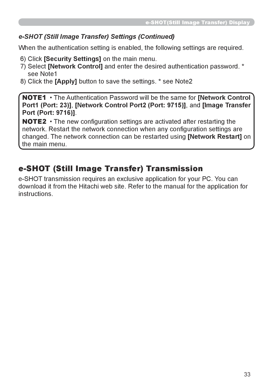 Dukane 8943, 8918 user manual Shot Still Image Transfer Transmission, Shot Still Image Transfer Settings 