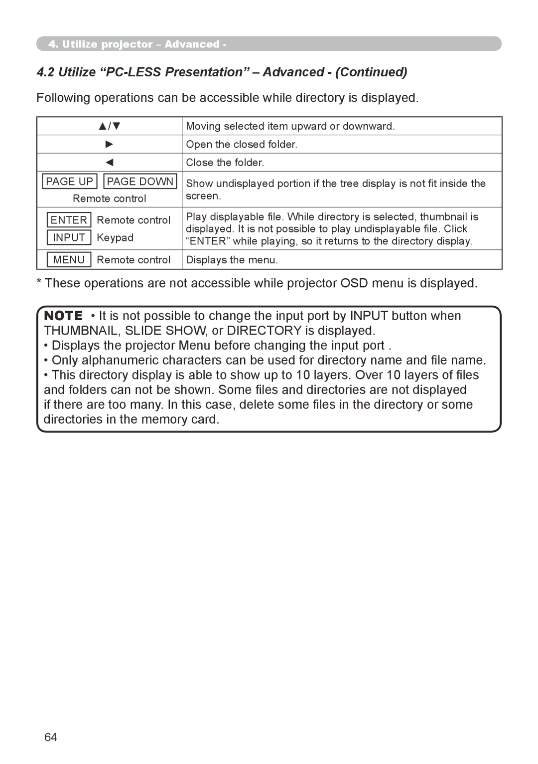 Dukane 8944 user manual Moving selected item upward or downward 