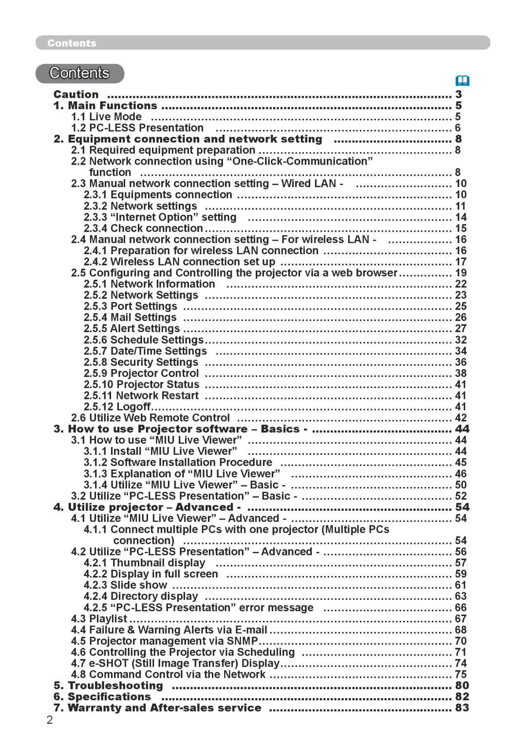 Dukane 8944 user manual Contents 