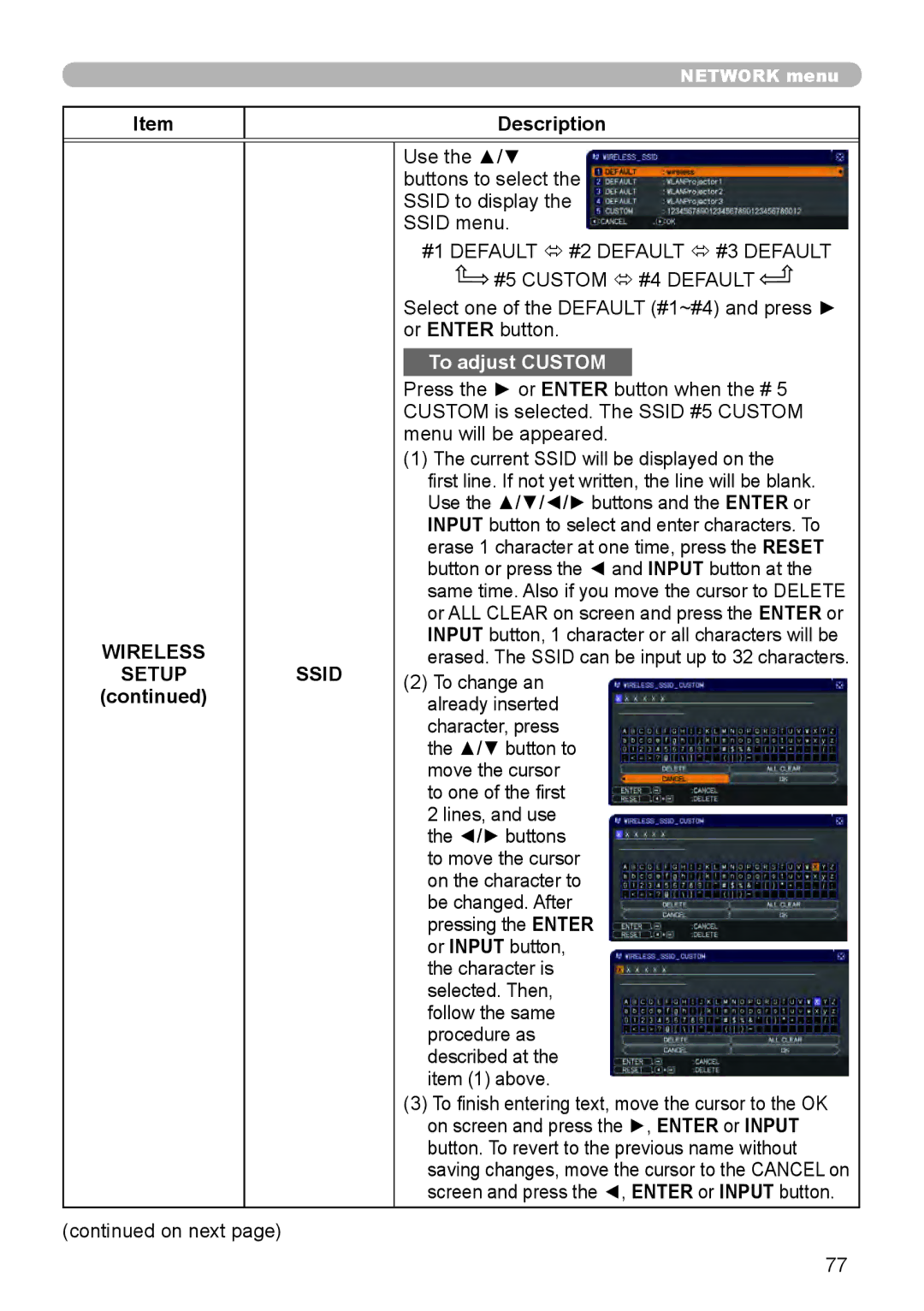 Dukane 8970, 8971, 8974WU, 8973W, 976SX, 8975WU, 8972W user manual Wireless Setup Ssid 