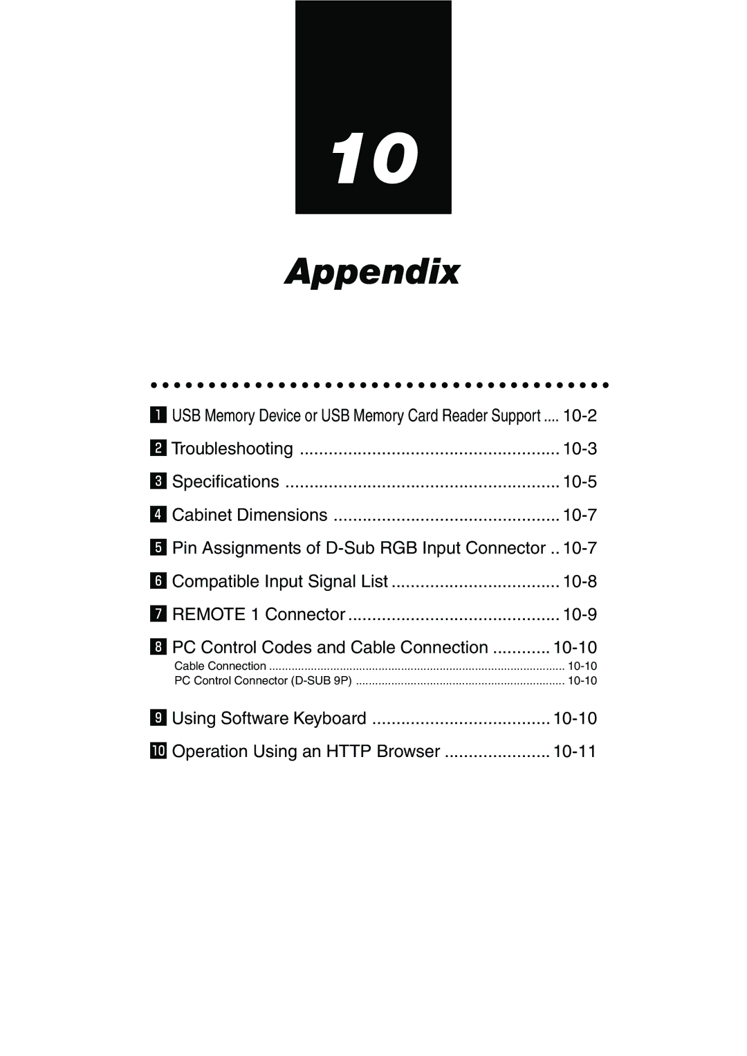 Dukane 9060 user manual Appendix, 10-10 