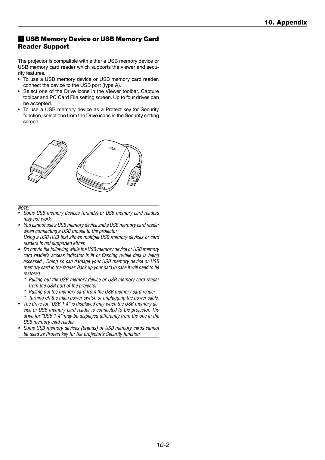 Dukane 9060 user manual Appendix USB Memory Device or USB Memory Card Reader Support 