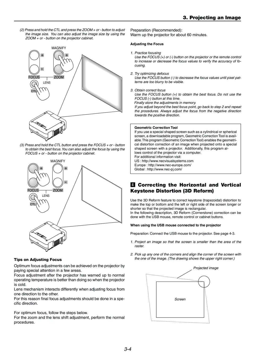 Dukane 9060 user manual + +, Tips on Adjusting Focus 