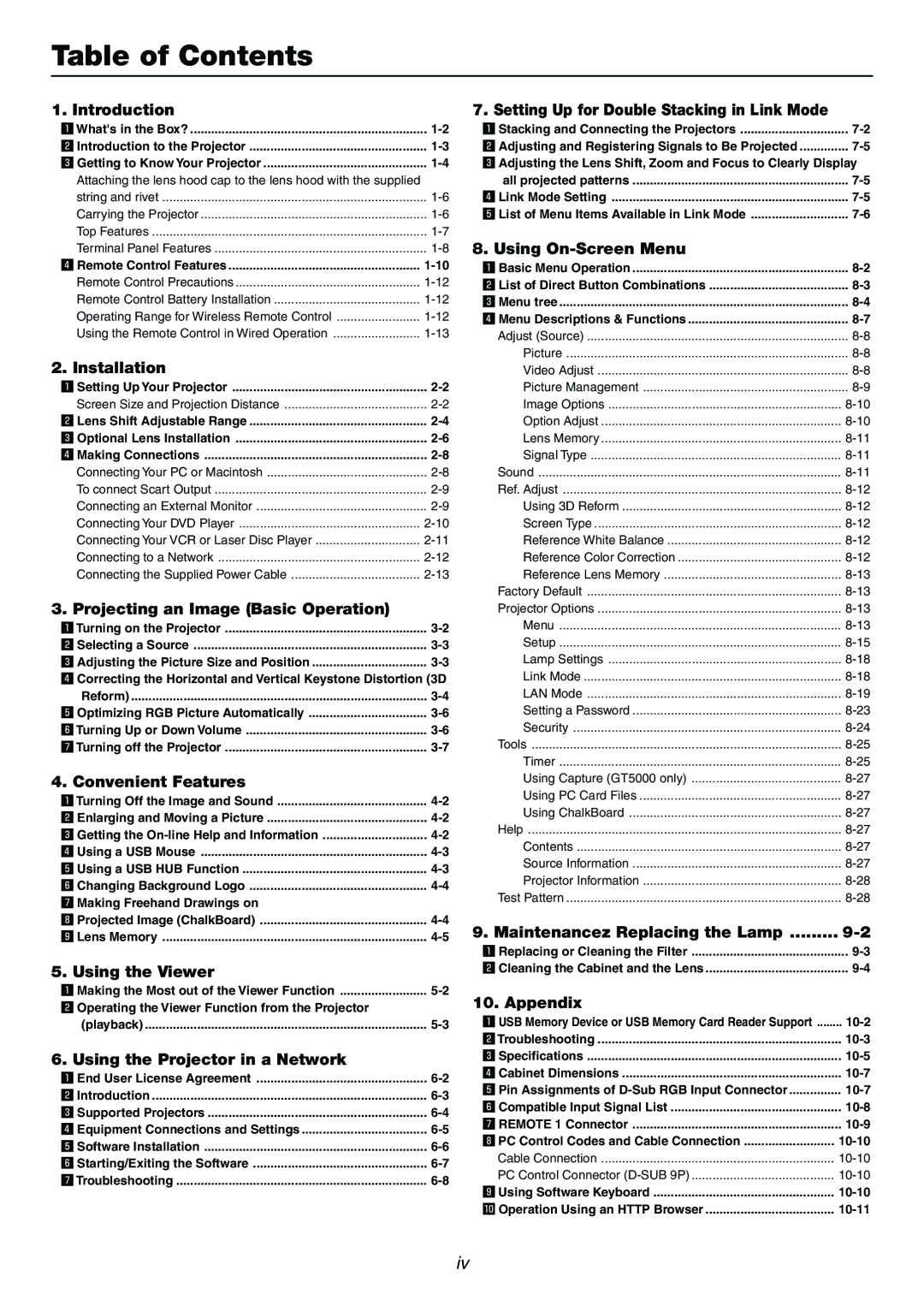 Dukane 9060 user manual Table of Contents 