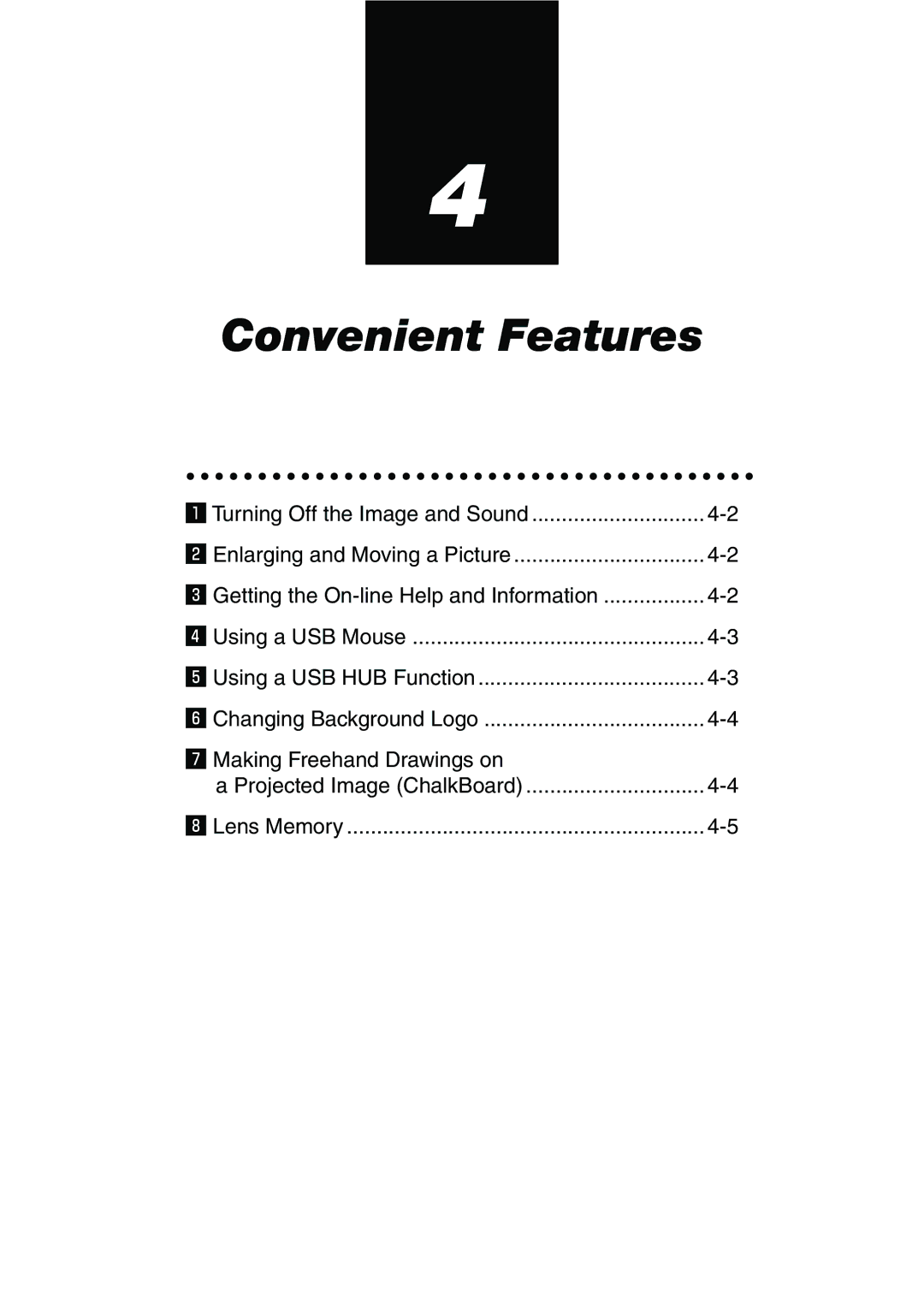 Dukane 9060 user manual Convenient Features 