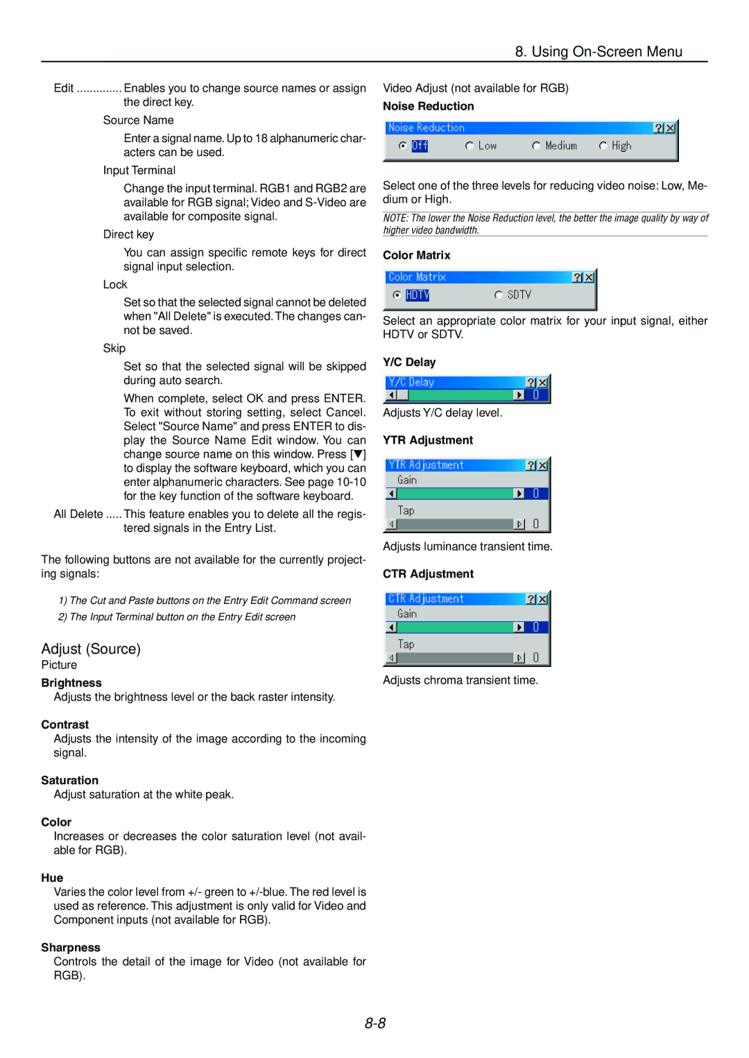 Dukane 9060 user manual Adjust Source 