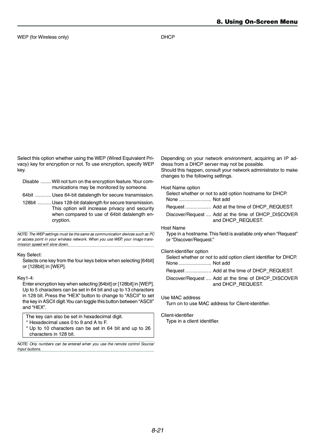 Dukane 9060 user manual Dhcp 