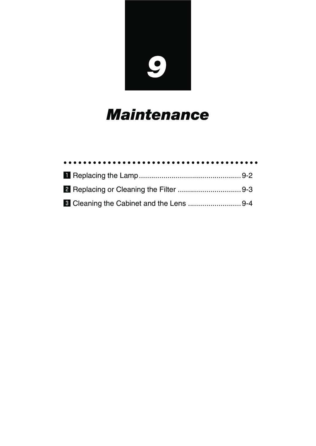 Dukane 9060 user manual Maintenance 